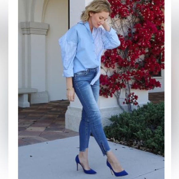 Jenn Ardor Cobalt Blue D’Orsay Shoes - Picture 2 of 15